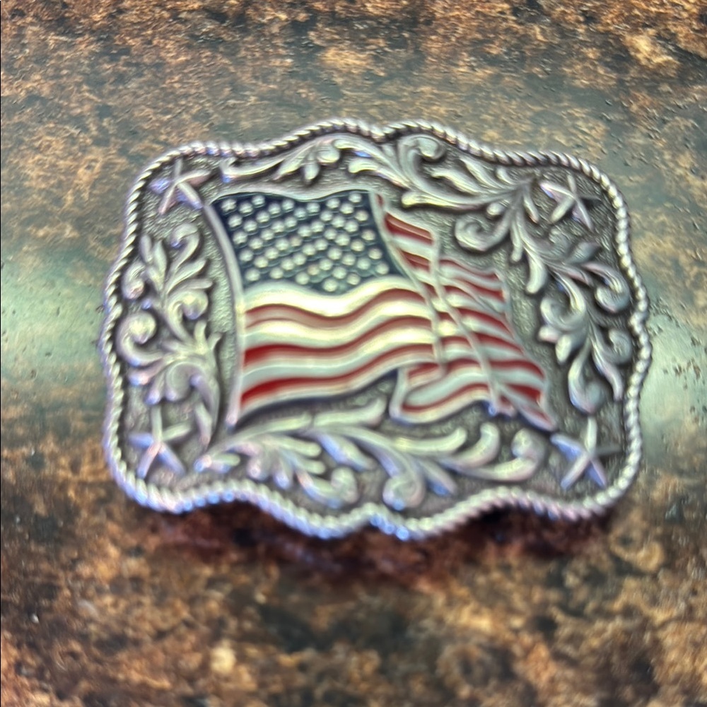 American Flag Belt Buckle‎